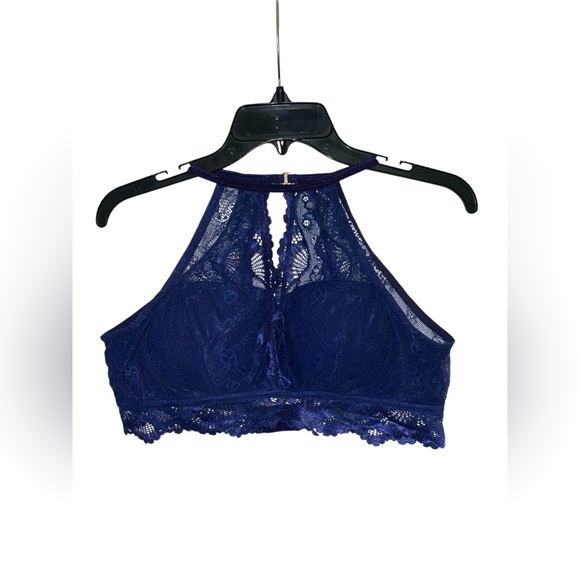 shekini Other - Shekini Halter Lace Bra with Padding Blue Size L